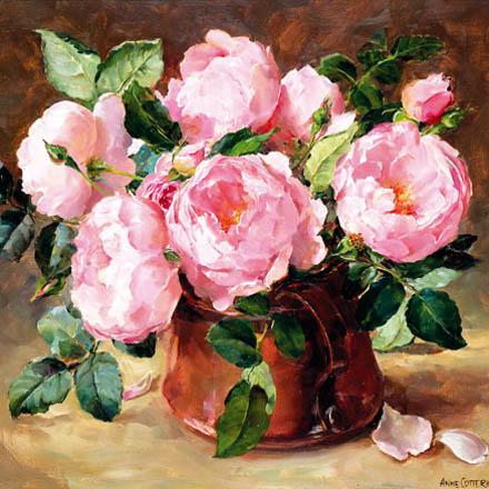 English Roses Birthday Card by Anne Cotterill