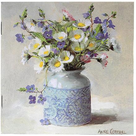Notebook Daisies with Speedwell by Anne Cotterill Flower Art