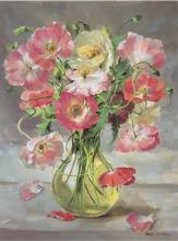Shirley Poppies - Birthday Card by Anne Cotterill
