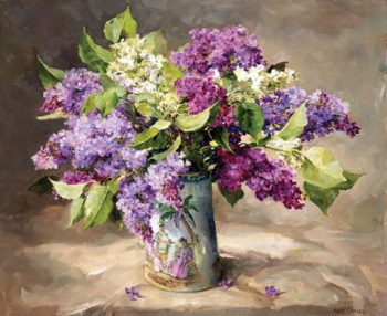 Lilac limited edition print by Anne Cotterill