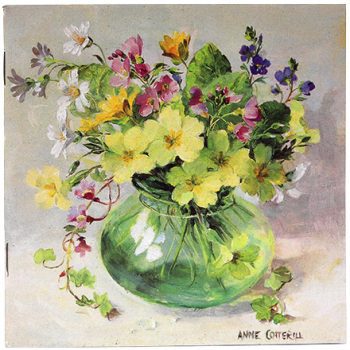 Notebook with spring posy of flowers by Anne Cotterill
