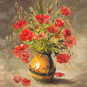 Poppies and Grasses Card