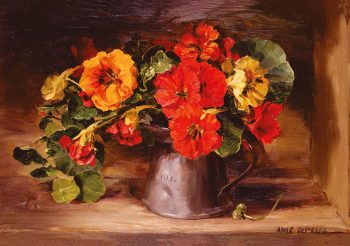 Nasturtiums in Pewter - A-R114